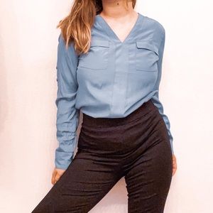 Periwinkle blouse for work